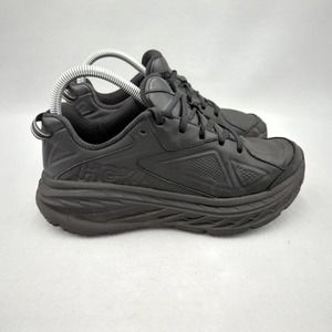 Hoka One One Bondi LTR Women's Women's 8 Mens 7 Black Running Shoes Leather